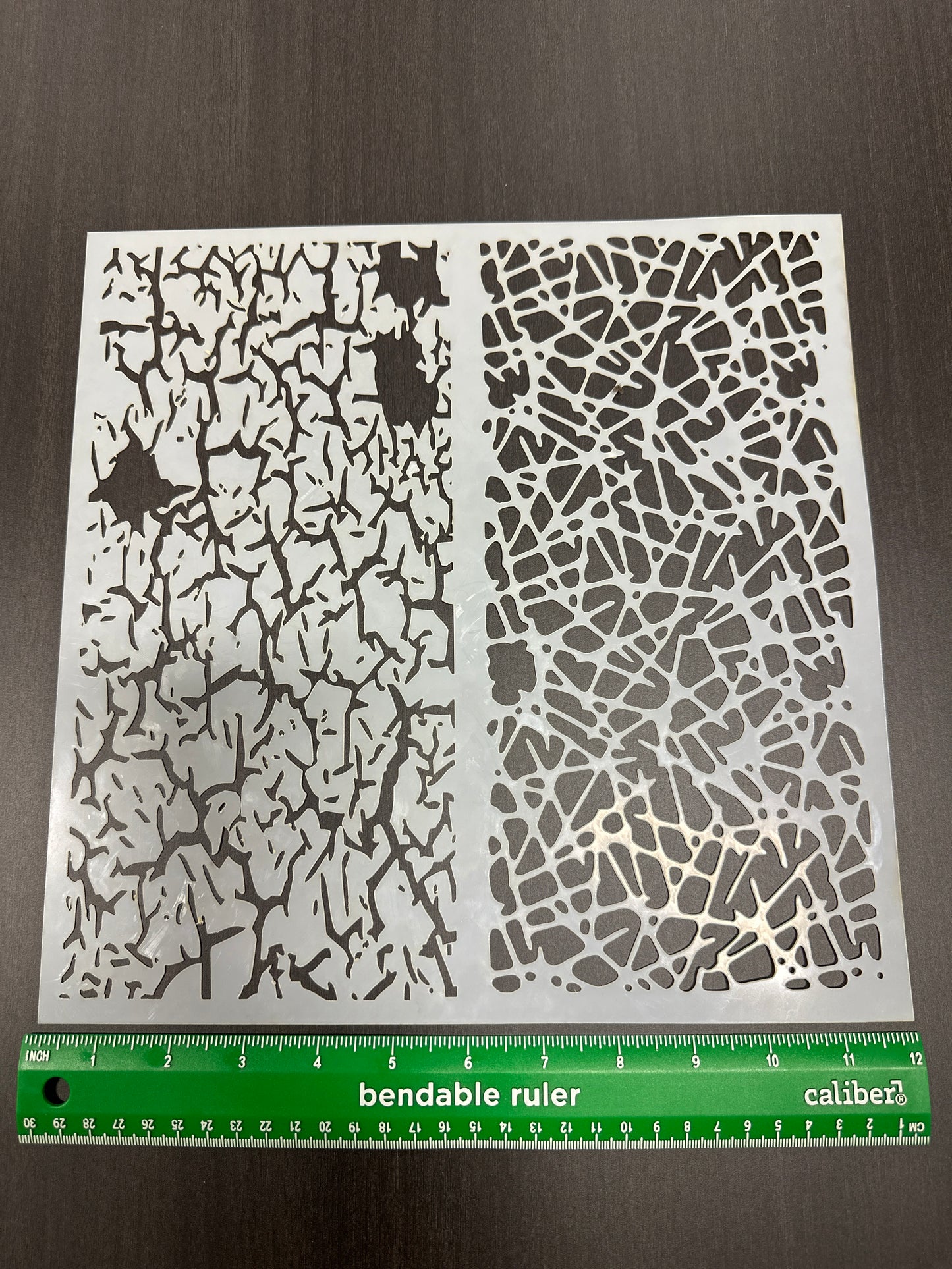Elephant Skin Jordan & Scratches 2pc Sheet AIRBRUSH Paint STENCIL Mylar Reusable
