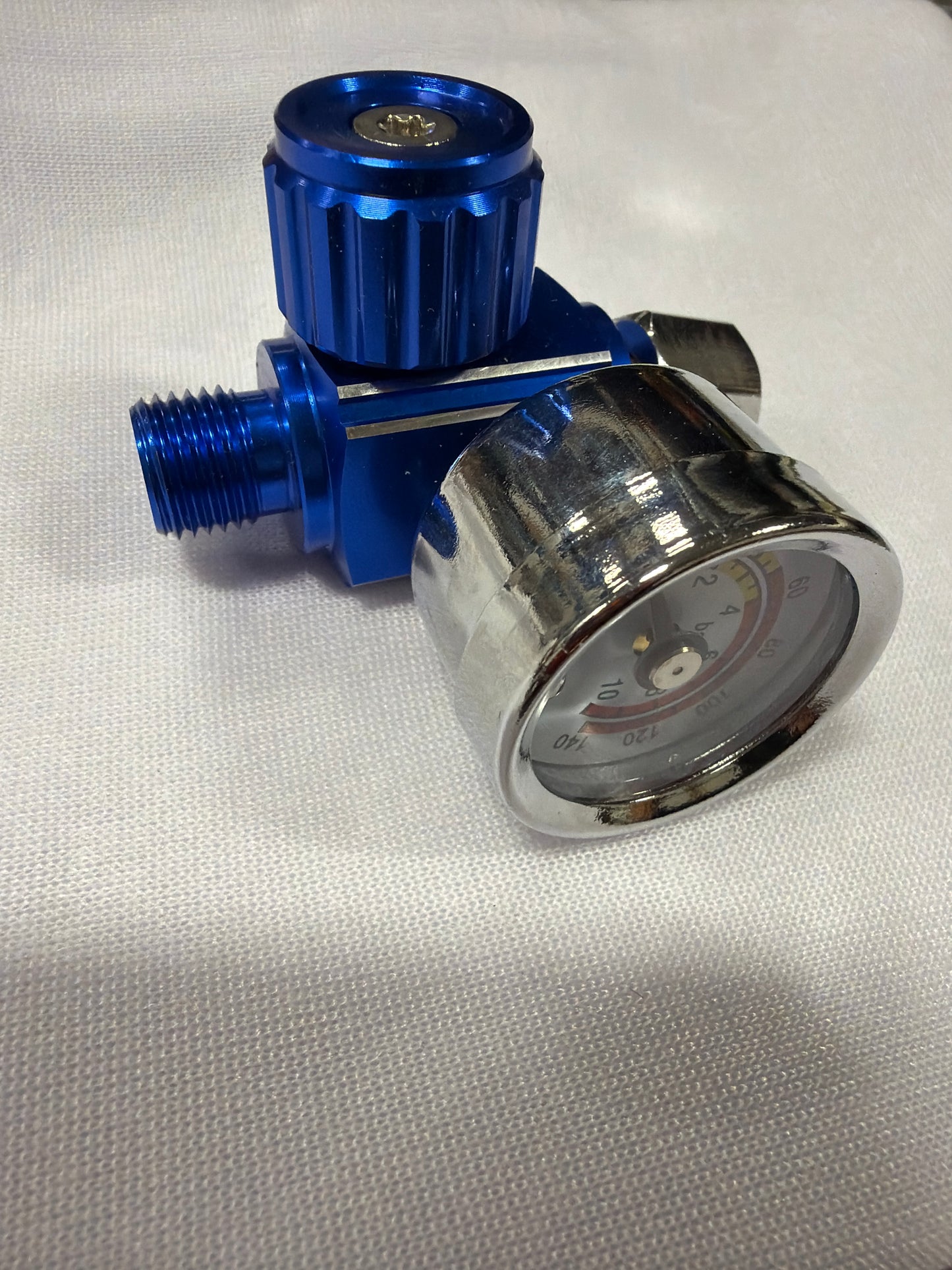 Air pressure REGULATOR, billet Aluminum anodized body, GLASS FACE