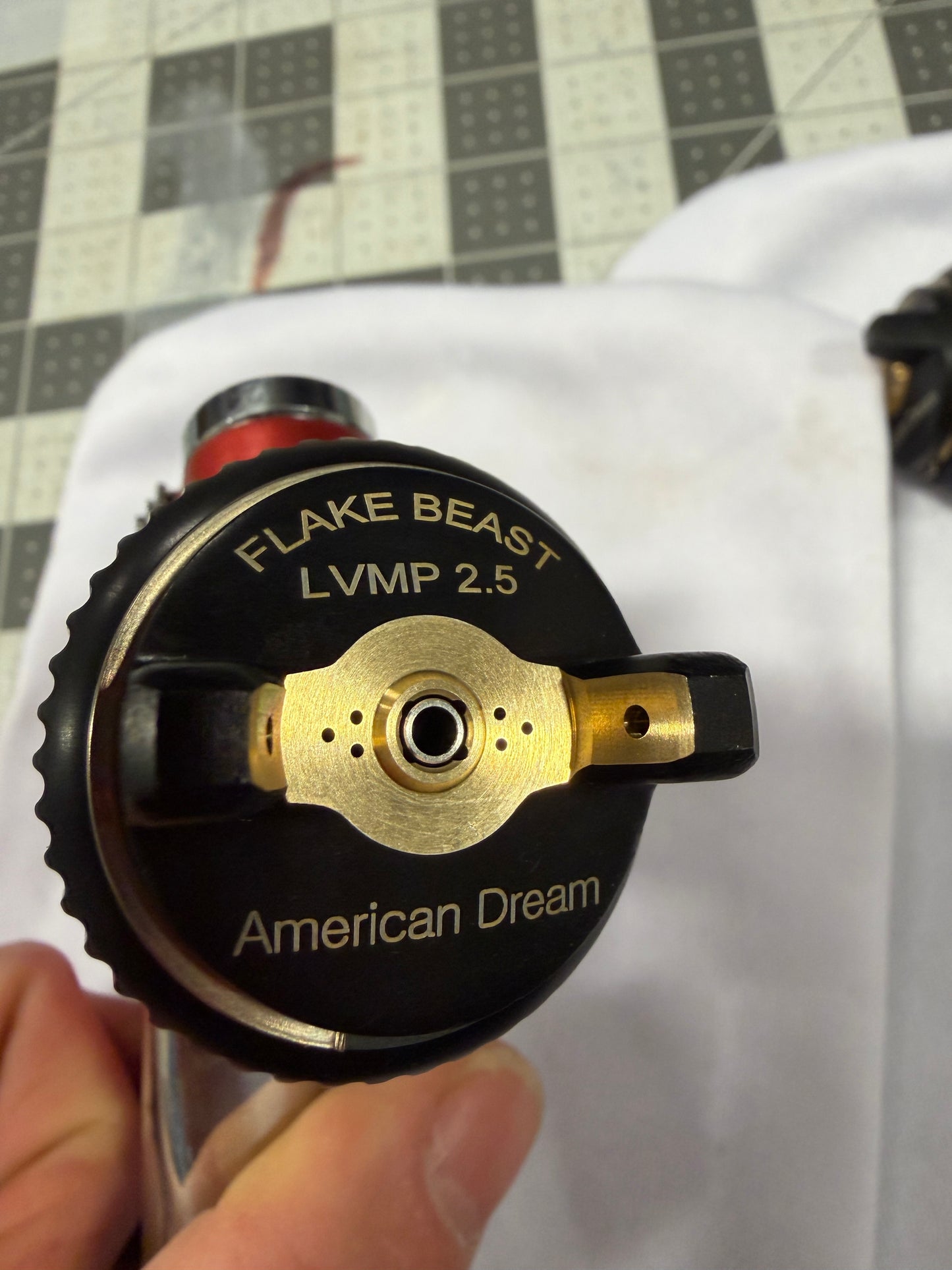 FLAKE BEAST 2.5mm LVMP PAINT GUN SPRAYER for FLAKES, SUPER HIGH BUILD PRIMER, POLYESTER FILLER