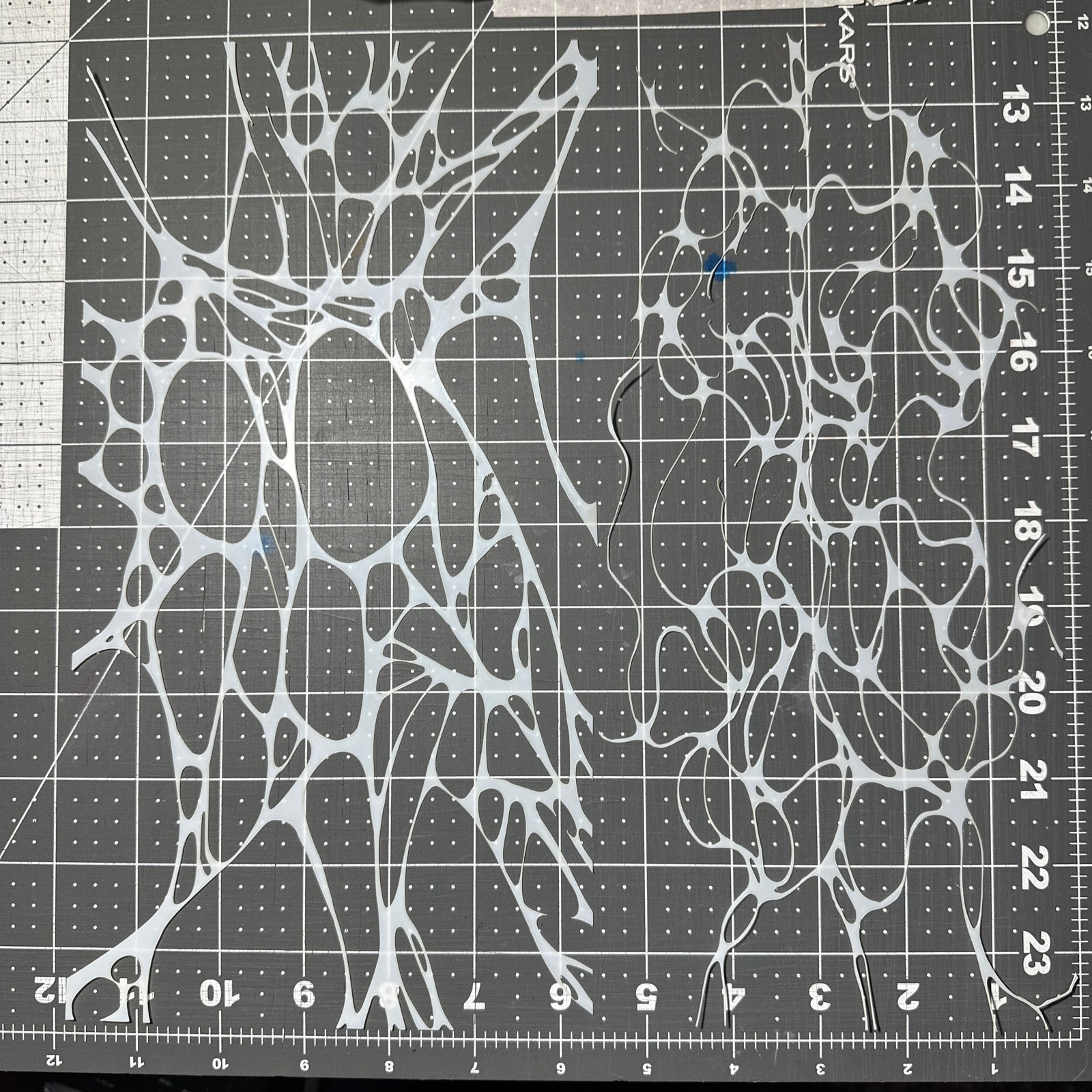 2pc Morphing Cell Slime Membrane Strings AIRBRUSH Paint STENCIL Mylar ...