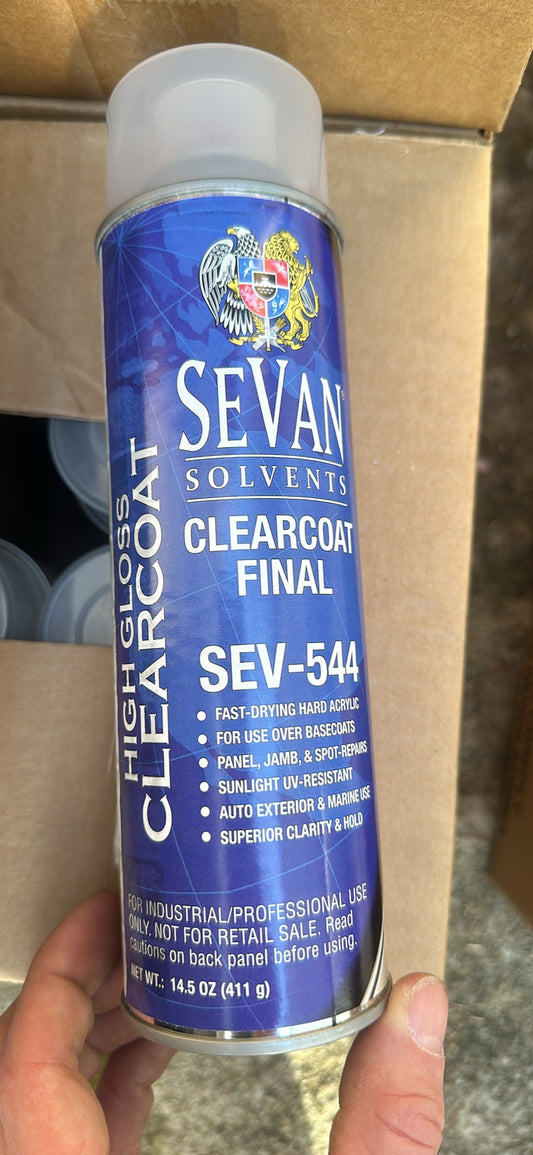 SALE!  15oz Spray Can Clearcoat High Gloss , safe over basecoat .  Professional quality