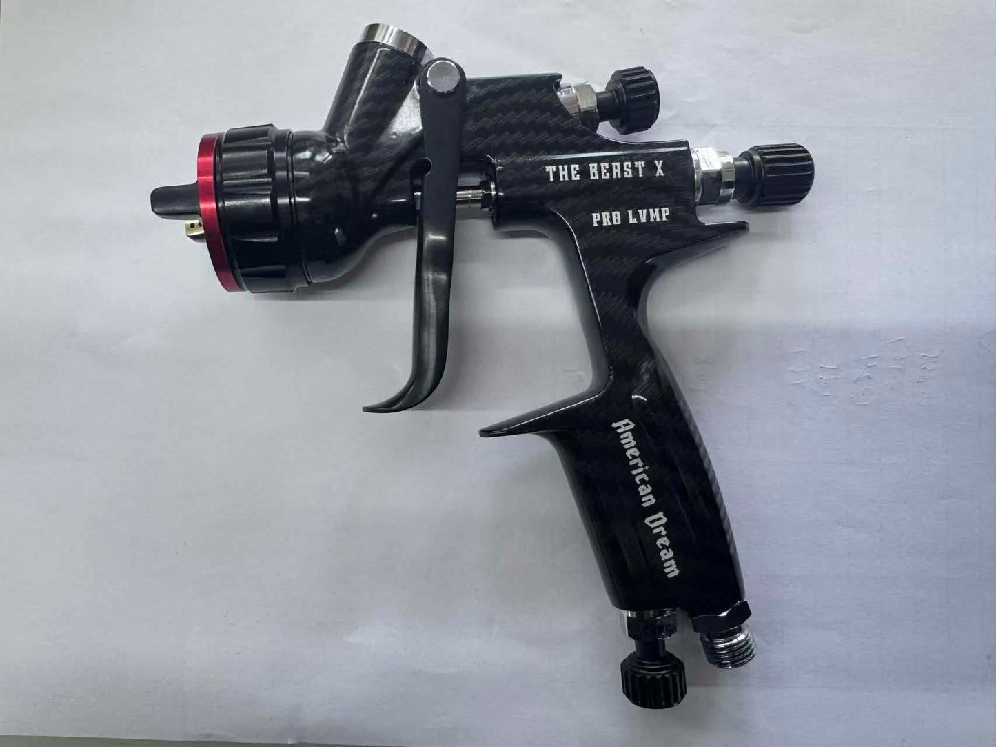 THE BEAST X 1.3 HVLP NEW carbon fiber print Paint Gun SPRAYER for BASECOAT