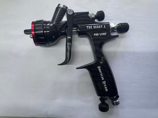 THE BEAST X 1.3 HVLP NEW carbon fiber print Paint Gun SPRAYER for BASECOAT